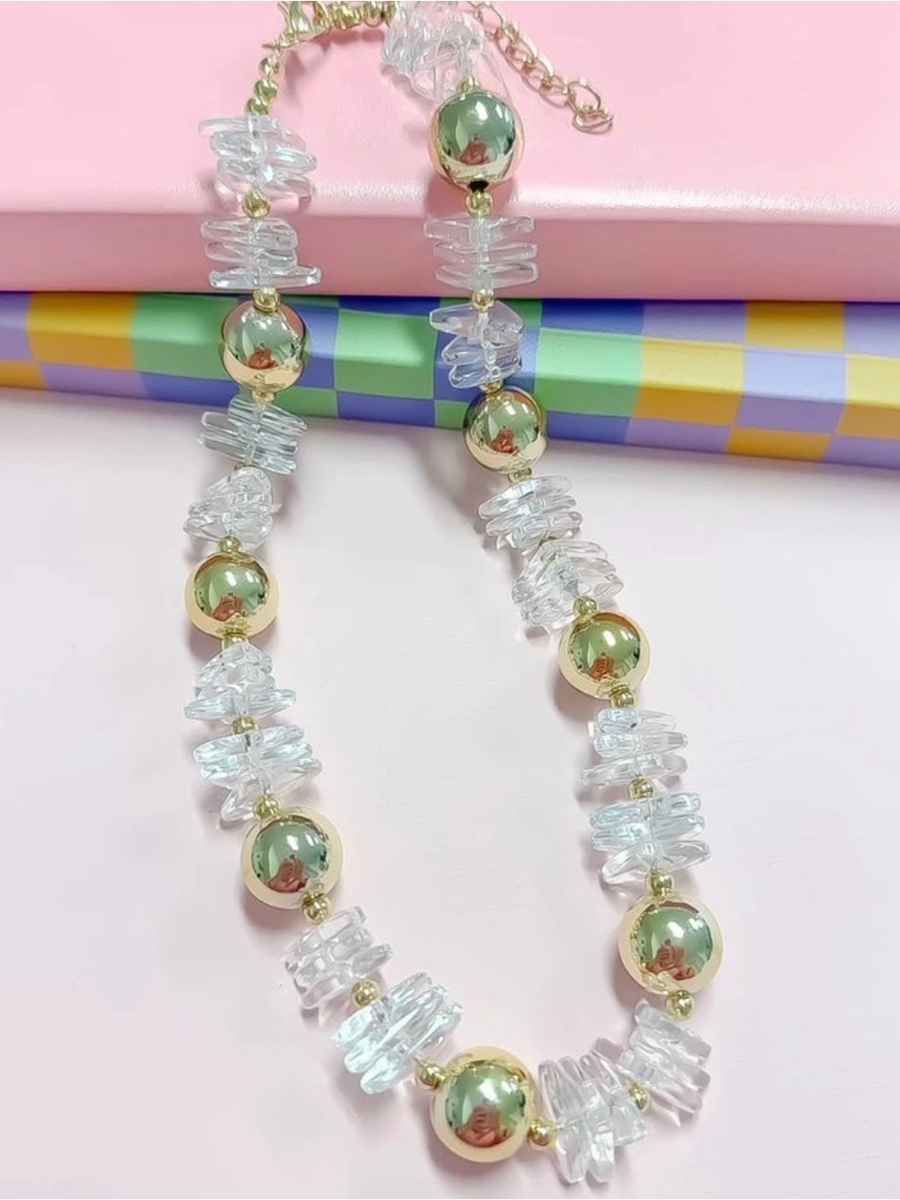 NWT Tteasure Jewels Clearly Understated Beaded Necklace